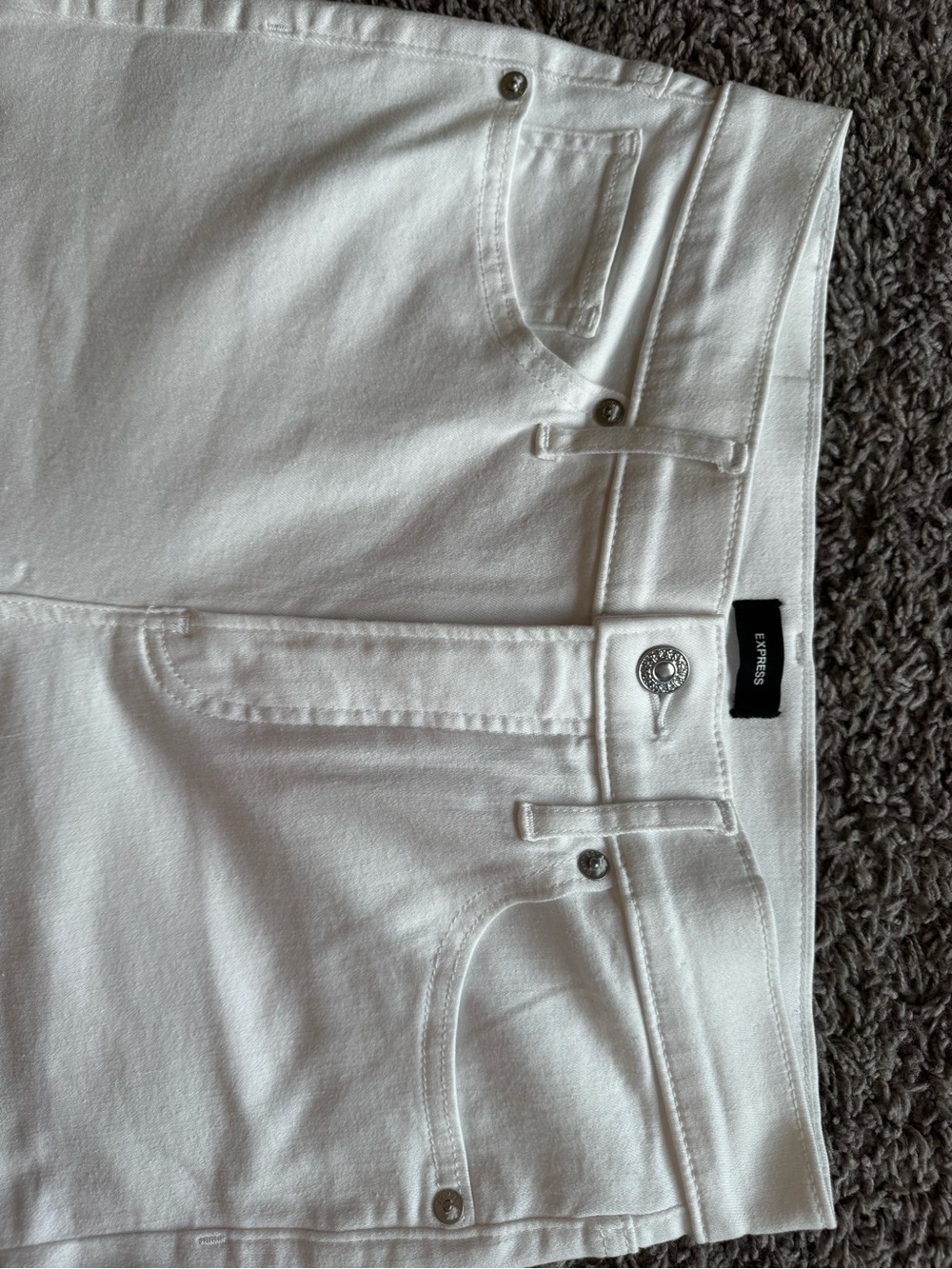 Express Women’s White Skinny High Rise Jeans - Picture 3 of 6